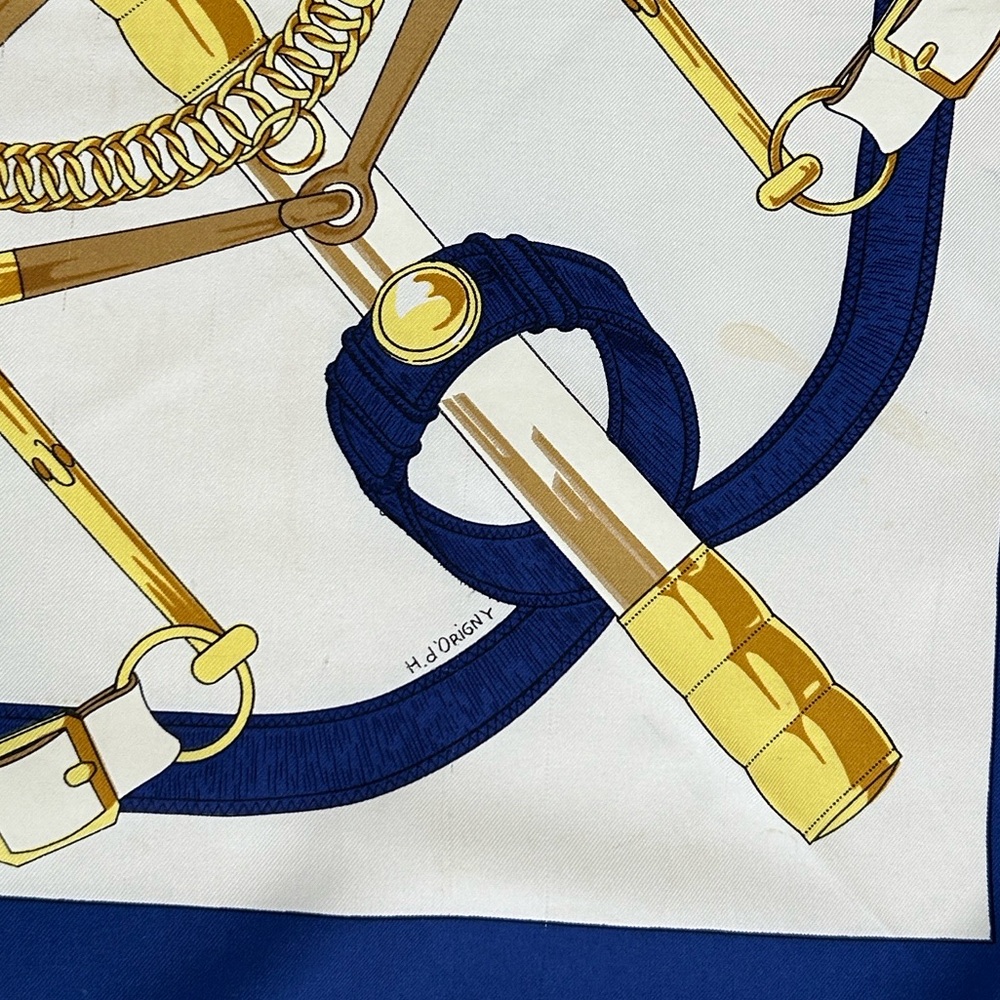 Hermes Eperon D'Or Forever Scarf 90 - Picture 4 of 6